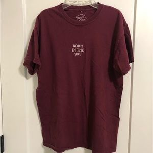 Maroon -Graphic Tee - Size (M)
